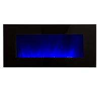 Cheminée électrique 2000w en wifi Chemin'arte volcano xxl wifi Noir G