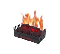 CHEMIN ARTE - Foyer électrique à bûches 45 cm avec effet flammes LED, Chauffage réglable