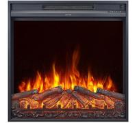 CHEMIN ARTE - Insert électrique encastrable Oxford 2XL Effet Flammes LED, Chauffage programmable, Télécommande