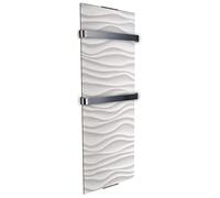 Radiateur Sèche Serviette - CHEMIN'ARTE - Ondulation - 1200 W - Aluminium - Blanc