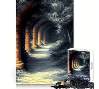Chemin d'arches en Pierre, Paysage Japonais, Puzzle de 1000 pièces pour Adolescents, Jeu cognitif, Plaisir Lent, Bords de qualité supérieure, Cadeau du Père Noël 50x75cm