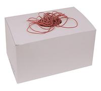 Chemin de 59002 flexibo Anneaux en caoutchouc n ° 4, diamètre 25 mm, 1 kg boîte, rouge