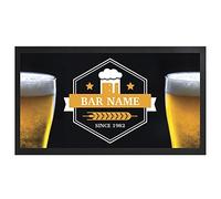 Chemin de bar personnalisé Pints - Chemin de bar en caoutchouc - Accessoires de bar