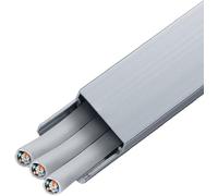 Chemin de câbles au Sol Gris, Canal de Gestion de Cordon/Fil étroit de 20 mm for Mur de Bureau à Domicile Auto-adhésif, Cache-câbles Anti-cernes, Moulage de Couverture Cache-câbles