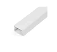 Chemin de Câbles de 1m avec Ruban Adhésif - 19x11mm - Gaine pour câble - 2 m - blanc - Conformité TAA