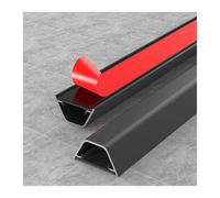 Chemin de câbles en Alliage d'aluminium Auto-adhésif de 39,4 Pouces de Long, for Cache-Fil de Sol Mural, 1 pièce(Black,W30mm)
