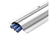 Chemin de câbles extérieur en Acier Inoxydable, Cache-câbles, Lot de 20, 1 m de Long, pour la Maison, Le Bureau et l'école(NO.7)