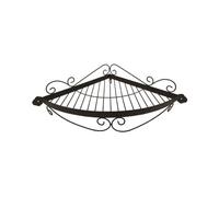 CHEMIN DE CAMPAGNE Etagère Murale d'angle en Fer forgé Marron 51 x 34 cm