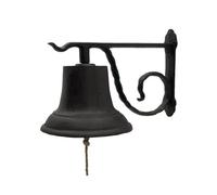 chemin_de_campagne Grande Cloche de Porte Murale sur Crédence en Fonte 31 cm - 3.65 kg