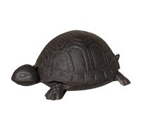 CHEMIN DE CAMPAGNE Tortue boîte clé Clef Cache clé Clef extérieur Fonte Marron 14cm