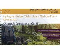 Chemin de Compostelle (Le Puy-en-Velay/Saint-Jean-Pied-de-Port/Roncevaux): La carte GR 65