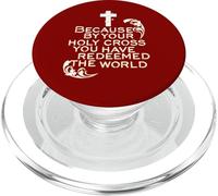 Chemin de Croix Jésus Semaine Sainte Carême Pâques catholique PopSockets PopGrip pour MagSafe
