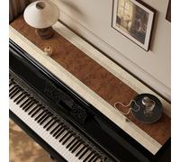 Chemin De Dessus De Piano, Housse Antidérapante Et Anti-poussière Pour Piano, Protection Imperméable Pour Pianos Droits, Chiffonniers, Commodes Et Meubles TV-Brown-2||35 * 150cm/13.8 * 59in