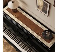 Chemin De Dessus De Piano, Housse Antidérapante Et Anti-poussière Pour Piano, Protection Imperméable Pour Pianos Droits, Chiffonniers, Commodes Et Meubles TV-Brown-6||30 * 150cm/11.8 * 59in