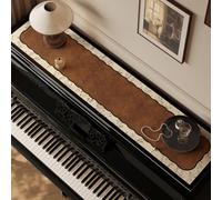 Chemin De Dessus De Piano, Housse Antidérapante Et Anti-poussière Pour Piano, Protection Imperméable Pour Pianos Droits, Chiffonniers, Commodes Et Meubles TV-Brown-3||40 * 160cm/15.7 * 63in