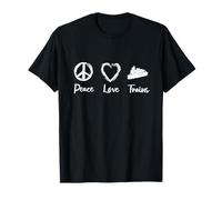 Chemin de Fer Amour Chemin de Fer Locomotives T-Shirt
