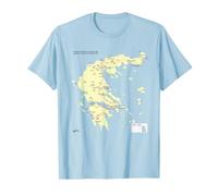 Chemin de Fer Athènes Grèce - Carte de l'europe T-Shirt