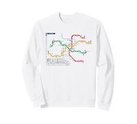 Chemin de Fer de Banlieue du métro tchèque de Prague - Carte de l'itinéraire Souvenir Sweatshirt