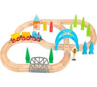 Small Foot Design – Jeu de construction ferroviaire 11491 «Glong Voyage» en bois, 40 pièces