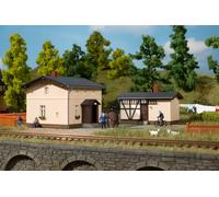 Chemin de Fer Keepers Maison avec Latéral Bâtiment Tt Échelle Auhagen 13347