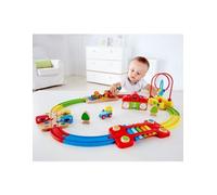 Hape Chemin de Fer Puzzle Arc-en -Ciel de, Circuit de Trains pour Les Enfants, Jouet Éducatif pour Les Petits, Développemen t de la Motricité et Heures de Jeux Garanties, dès 18 Mois