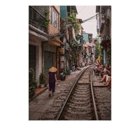Chemin de Fer Urbain 1000 Pièces Mini Puzzle pour Adultes | 52x38cm Carton Décoration Salon Découpe Précise Détente