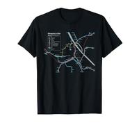 Chemin de Fer Vienne Autriche - Carte de l'europe T-Shirt