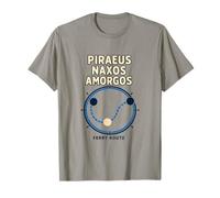 Chemin de Ferry Pirée Naxos Amorganos Design Nautique T-Shirt