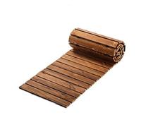 Chemin de Jardin en Bois, chemins extérieurs déroulants for pelouse, Patio, Jardin, chemins Portables en Bois de cèdre, kit de Chemin extérieur en Bois, Sentier de Jardin Flexible(Carbonized Color)