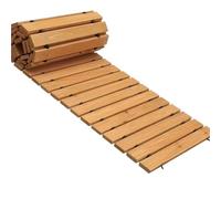 Chemin de Jardin en Bois résistant aux intempéries 8 Pieds for Patio fête Mariage, pavés décoratifs enroulables adaptés à l'arrière-Cour extérieure Allée de Jardin en Bois