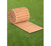 Chemin de jardin VEVOR Chemin à enrouler, 727x43 cm, chemin en bois enroulable, chemin de promenade extérieur en bois de cèdre avec connexion par câble métallique, marche de jardin, chemin en bois déc