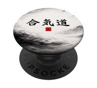 Chemin de l'harmonie de l'Aïkido PopSockets PopGrip Adhésif