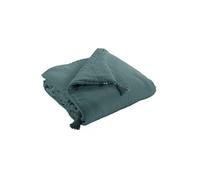 Chemin de Lit 90x200cm Capitonné Gaze de Coton Canard - OUREA - ALTOBUY Bleu G