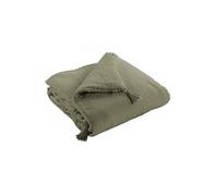 OUREA - Chemin de Lit 90x200cm Capitonné Gaze de Coton Romarin Olive - Altobuy Vert G