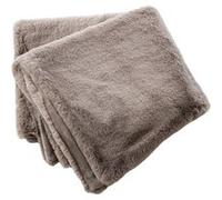 Chemin de lit 90x200cm fausse fourrure polyester coloris brun - ROZENN - ALTOBUY Marron