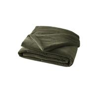 HARRIS - Chemin de Lit 90x200cm Velours de Coton Coloris Thym - Altobuy Vert