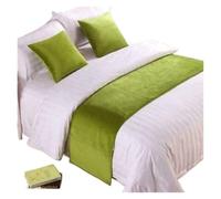 Chemin de Lit Chemin de lit, jeté, décoration d'hôtel, Maison, Drapeau, Chambre à Coucher, Mariage, Queue, Serviette, taie d'oreiller(03,45cmX45cm Pillowcase)