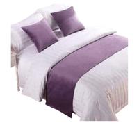 Chemin de Lit Chemin de lit, jeté, décoration d'hôtel, Maison, Drapeau, Chambre à Coucher, Mariage, Queue, Serviette, taie d'oreiller(10,50x210cm Bed Runner)