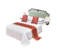 Chemin de Lit Chemin de Table lit, Drapeau, Armoire d'hôtel, décoration literie for la Maison, Le Salon, Salle Mariage(U,Pillow Case 2pieces)