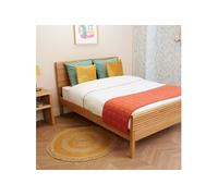 Chemin de lit matelassé jersey terre de sienne 50x200