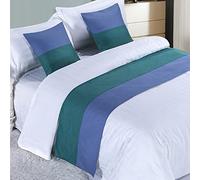 Chemin de lit matelassé pour Le Pied du lit, Serviette de lit, Couvre-lit, Couvre-lit d'hôtel, 50 x 210 cm pour lit de 1,5 m