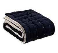 Chemin de lit uni Elise cobalt