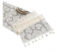 Chemin de nappe en dentelle pour mariage, décoration de table, décoration de table et décoration d'intérieur et d'événement (C)