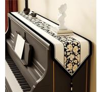 Chemin de Piano Moderne et Protecteur, Tapis Antidérapant Doux pour Dessus de Piano et Meuble TV, Protection Solaire et Anti-Poussière(D,32X240cm)