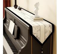 Chemin de Piano Moderne et Protecteur, Tapis Antidérapant Doux pour Dessus de Piano et Meuble TV, Protection Solaire et Anti-Poussière(A,32X180cm)