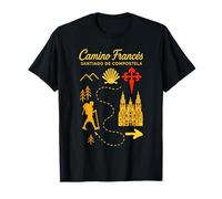 Chemin de Saint-Jacques Compostelle Chemin Français Pèlerinage T-Shirt