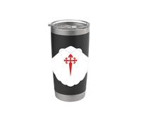 Chemin de SaintJacques de Compostelle Coquille Saint-Jacques Gobelet isotherme en acier inoxydable double paroi