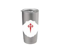 Chemin de SaintJacques de Compostelle Coquille Saint-Jacques Gobelet isotherme en acier inoxydable double paroi