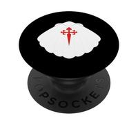 Chemin de SaintJacques de Compostelle Coquille Saint-Jacques PopSockets PopGrip Adhésif