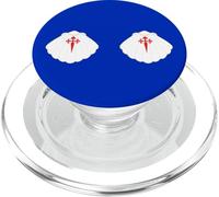 Chemin de SaintJacques de Compostelle Coquille Saint-Jacques PopSockets PopGrip pour MagSafe